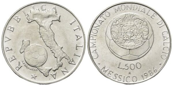 500 Lire 1986, Campionati di Calcio in Messico.