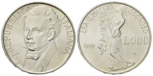500 Lire 1987, Giacomo Leopardi.