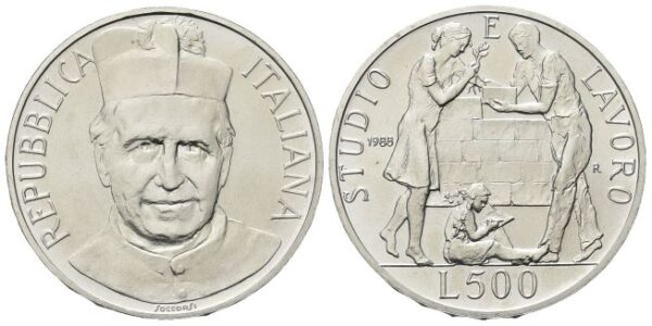 500 Lire 1988, Don Bosco.