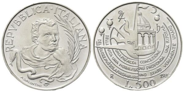 500 Lire 1989, Tommaso Campanella.