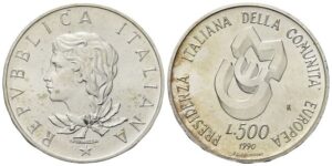 500 Lire 1990, II emissione CEE.