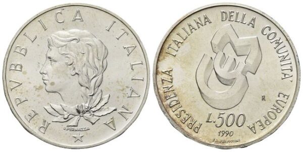 500 Lire 1990, II emissione CEE.
