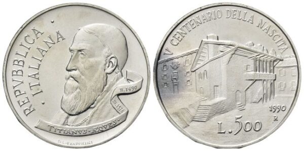 500 Lire 1990, Tiziano Vecellio.