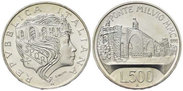500 Lire 1991, Ponte Milvio.