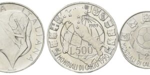 Dittico 500 e 200 Lire 1989, Mondiali di Calcio.