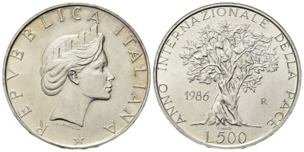 500 Lire 1986, Pace.