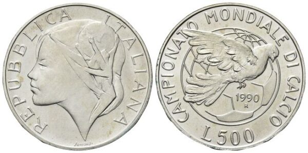 500 Lire 1990, II emissione Campionati di Calcio.