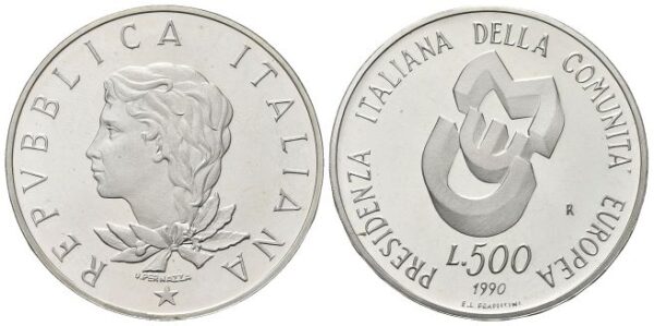 500 Lire 1990, II emissione CEE.