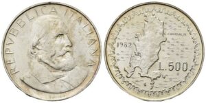 500 Lire 1982, Giuseppe Garibaldi.
