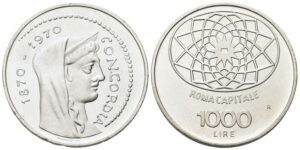 1000 Lire 1970 Centenario Roma.