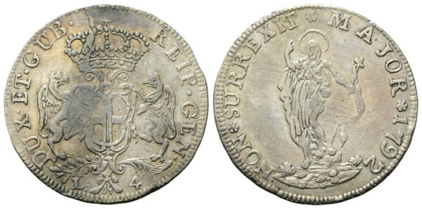 Genova - 4 Lire 1792.