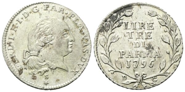 Parma - 3 Lire 1796.