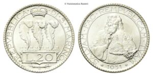 20 Lire 1931.