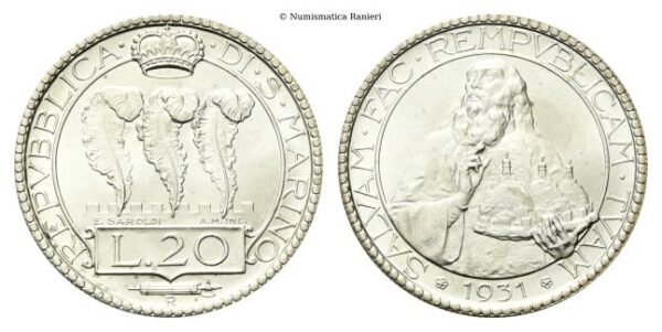 20 Lire 1931.