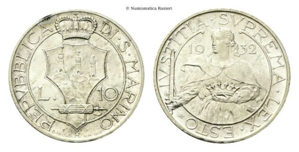 10 Lire 1932.