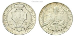 10 Lire 1933.