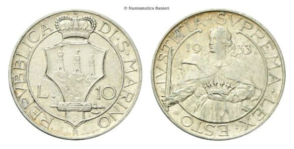 10 Lire 1933.