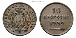 10 Centesimi 1935.