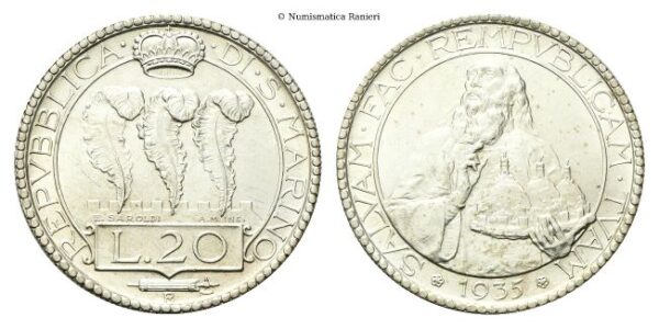 20 Lire 1935.