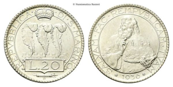 20 Lire 1936.