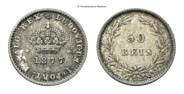 Portogallo - 50 Reis 1877.