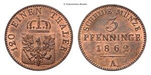 Germania - 3 Pfenning 1862, A.