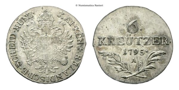 Austria - 6 Kreuzer 1795, A.