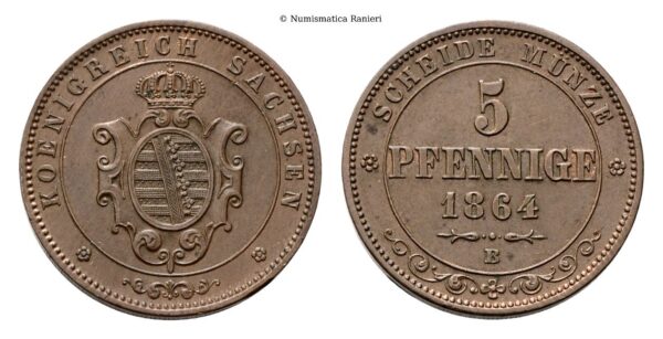 Germania - 5 Pfenning 1864, B.