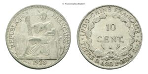 Indocina - 10 Cent 1928, A.