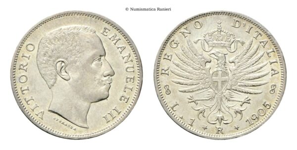 Lira 1905 Roma, Aquila Sabauda.