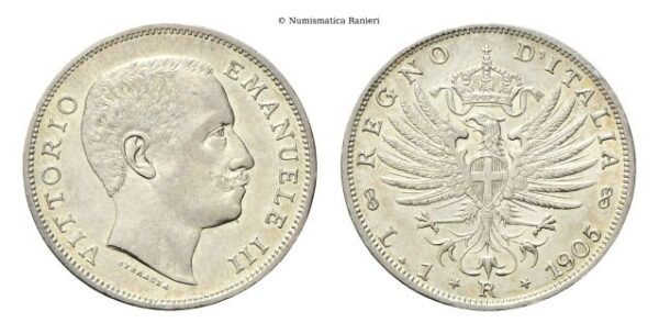 Lira 1905 Roma, Aquila Sabauda.