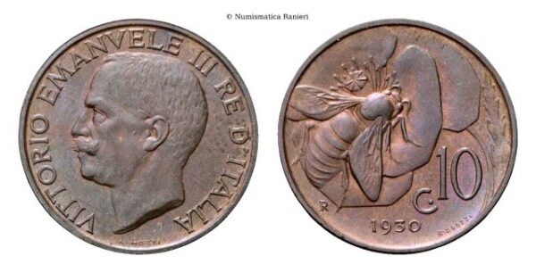 10 Centesimi 1930 Roma, Ape.