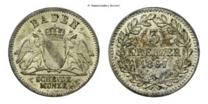 Germania - 3 Kreuzer 1867.