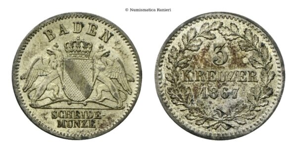 Germania - 3 Kreuzer 1867.