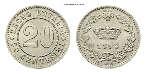 20 Centesimi 1894 Berlino.