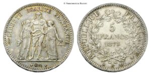 Francia - 5 Franchi 1875, A