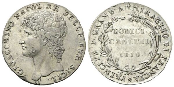 NAPOLI - Piastra da 12 Carlini 1810.