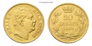 Serbia - 20 Dinari 1882.