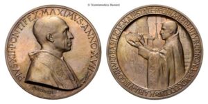 Medaglia 1955 a. XVII opus A. Mistruzzi.