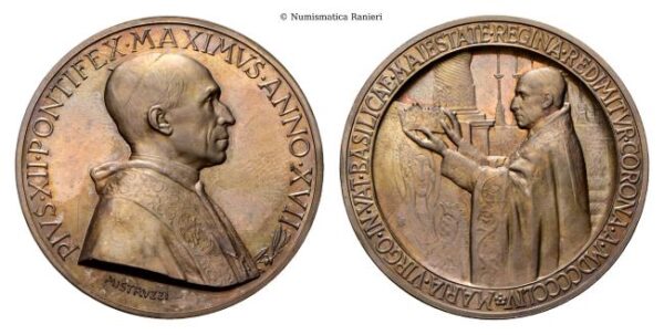 Medaglia 1955 a. XVII opus A. Mistruzzi.