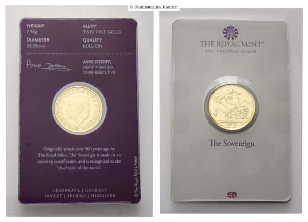 GRAN BRETAGNA - STERLINA INGLESE - CARLO III - 2026 IN BLISTER