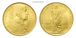 100 Lire 1933-1934 Giubileo.