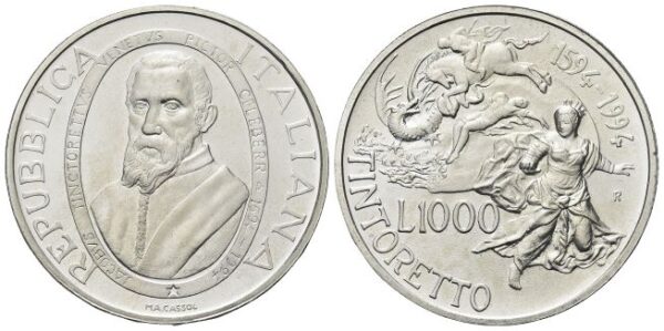 1000 Lire 1994, Jacopo Tintoretto.