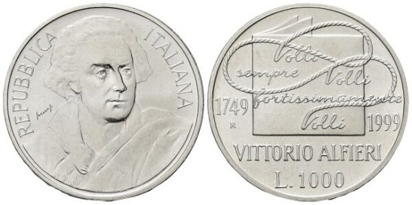1000 Lire 1999, Vittorio Alfieri.