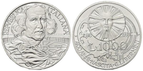 1000 Lire 1998, Gian Lorenzo Bernini.