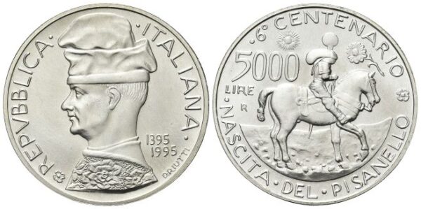 5000 Lire 1995, Pisanello.