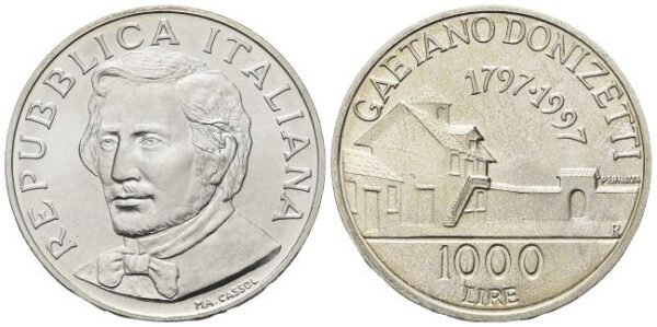 1000 Lire 1997, Gaetano Donizetti.