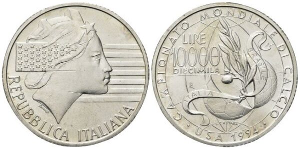 10000 Lire 1994, Mondiali di calcio USA.