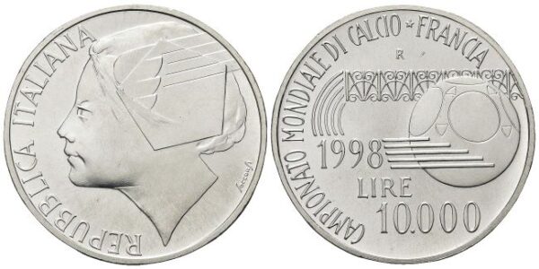 10000 Lire 1998, Mondiali di Calcio in Francia.