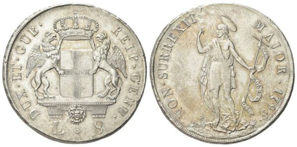 Genova - 8 Lire 1795.